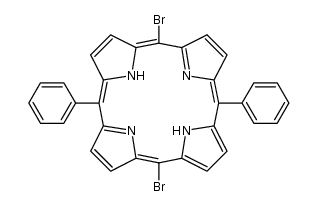 5,15-Dibromo-10,20-diphenylporphyrin结构式