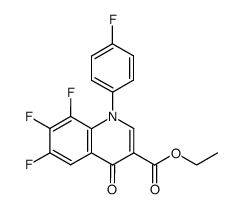 ethyl 1-(4-fluorophenyl)-6,7,8-trifluoro-1,4-dihydro-4-oxo-quinoline-3-carboxylate Structure