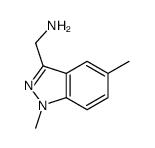 1-(1,5-二甲基-1H-吲唑-3-基)甲胺结构式