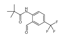 N-[2-formyl-4-(trifluoromethyl)phenyl]-2,2-dimethylpropanamide Structure