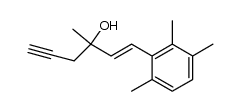 (+/-)-3-methyl-1t-(2,3,6-trimethyl-phenyl)-hex-1-en-5-yn-3-ol结构式