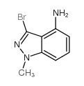 3-Bromo-1-methyl-1H-indazol-4-amine Structure