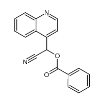 benzoyloxy-[4]quinolyl-acetonitrile Structure