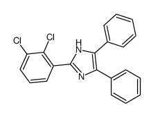 2-(2,3-dichlorophenyl)-4,5-diphenyl-1H-imidazole结构式