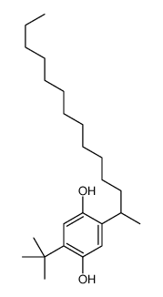 2-tert-butyl-5-tetradecan-2-ylbenzene-1,4-diol结构式