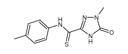 4,5-dihydro-1-methyl-5-oxo-N-p-tolyl-1H-1,2,4-triazole-3-carbothioamide Structure