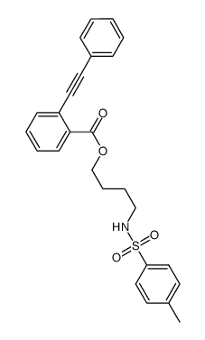 4-(4-methylphenylsulfonamido)butyl 2-(phenylethynyl)-benzoate结构式