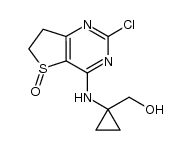 [1-(2-chloro-5-oxo-6,7-dihydro-5H-5λ4-thieno[3,2-d]pyrimidin-4-ylamino)-cyclopropyl]-methanol结构式