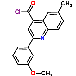 2-(3-Methoxyphenyl)-6-methyl-4-quinolinecarbonyl chloride Structure