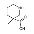 3-甲基-3-哌啶羧酸结构式
