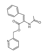 2-pyridylmethyl α-(N-acetylamino)cinnamate Structure