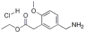 (5-AMINOMETHYL--2-METHOXY-PHENYL)-ACETIC ACID ETHYLESTERHCL结构式