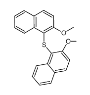 bis(2-methoxy-1-naphthyl) sulphide结构式