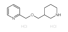2-[(3-哌啶基甲氧基)甲基]吡啶盐酸盐结构式