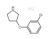 3-(3-Bromophenoxy)pyrrolidine hydrochloride结构式