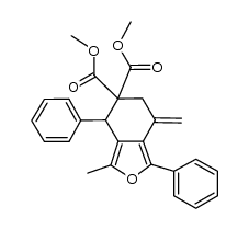 dimethyl 6,7-dihydro-3-methyl-7-methylene-1,4-diphenylisobenzofuran-5,5(4H)dicarboxylate结构式