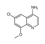 4-氨基-6-氯-8-甲氧基喹啉结构式