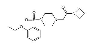 1-(azetidin-1-yl)-2-[4-(2-ethoxyphenyl)sulfonylpiperazin-1-yl]ethanone结构式