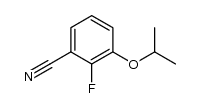 2-fluoro-3-isopropoxybenzonitrile结构式