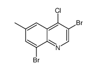 4-Chloro-3,8-dibromo-6-methylquinoline结构式