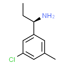 (R)-1-(3-氯-5-甲基苯基)丙-1-胺结构式