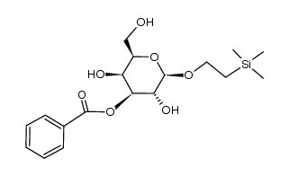 2-(trimethylsilyl)ethyl 3-O-benzoyl-β-D-galactopyranoside Structure