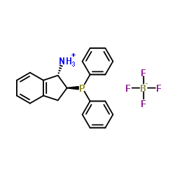 (1S,2S)-2-(Diphenylphosphino)-1-indanaminium tetrafluoroborate结构式