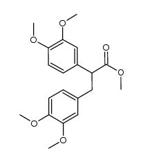 methyl 2,3-bis(3,4-dimethoxyphenyl)propanoate结构式