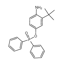 2-(t-butyl)-4-(diphenylphosphinoyloxy)aniline Structure