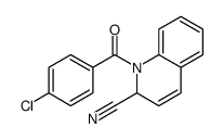 1-(4-chlorobenzoyl)-1,2-dihydro-2-quinolinecarbonitrile结构式