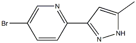 5-broMo-2-(5-Methyl-1H-pyrazol-3-yl)pyridine Structure