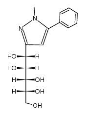 1-methyl-3-(D-manno-pentitol-1-yl)-5-phenylpyrazole Structure