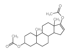 Androst-16-ene-3,17-diol,diacetate, (3b,5a)- (9CI)结构式
