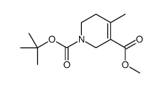 1-O-tert-butyl 5-O-methyl 4-methyl-3,6-dihydro-2H-pyridine-1,5-dicarboxylate结构式