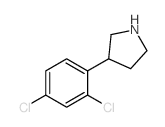 3-(2,4-二氯苯基)吡咯烷结构式