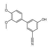 3-(3,4-dimethoxyphenyl)-5-hydroxybenzonitrile结构式