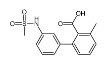 2-[3-(methanesulfonamido)phenyl]-6-methylbenzoic acid结构式