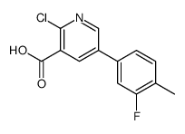 2-chloro-5-(3-fluoro-4-methylphenyl)pyridine-3-carboxylic acid Structure