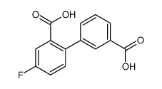 2-(3-carboxyphenyl)-5-fluorobenzoic acid结构式