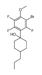 1-(3-bromo-2,5,6-trifluoro-4-methoxyphenyl)-4-propylcyclohexanol结构式