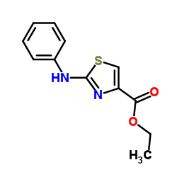 Ethyl 2-Anilino-1,3-Thiazole-4-Carboxylate结构式