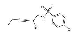1-(4-chlorobenzenesulfonamido)-2-bromo-3-hexyne Structure