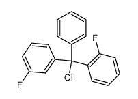 1-(chloro(3-fluorophenyl)(phenyl)methyl)-2-fluorobenzene结构式