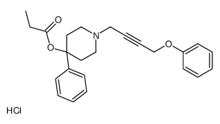 [1-(4-phenoxybut-2-ynyl)-4-phenyl-4-piperidyl] propanoate hydrochlorid e Structure