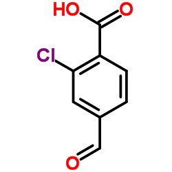 2-氯-4-甲酰基苯甲酸结构式