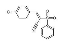 (E)-2-(benzenesulfonyl)-3-(4-chlorophenyl)prop-2-enenitrile Structure
