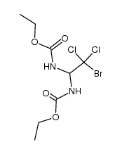 2-bromo-2,2-dichloro-1,1-di(ethoxycarbonylamino)ethane结构式
