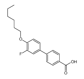 4-(3-fluoro-4-hexoxyphenyl)benzoic acid Structure