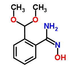 2-(Dimethoxymethyl)-N-hydroxybenzenecarboximidamide Structure