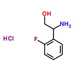 2-Amino-2-(2-fluorophenyl)ethanol hydrochloride (1:1)结构式